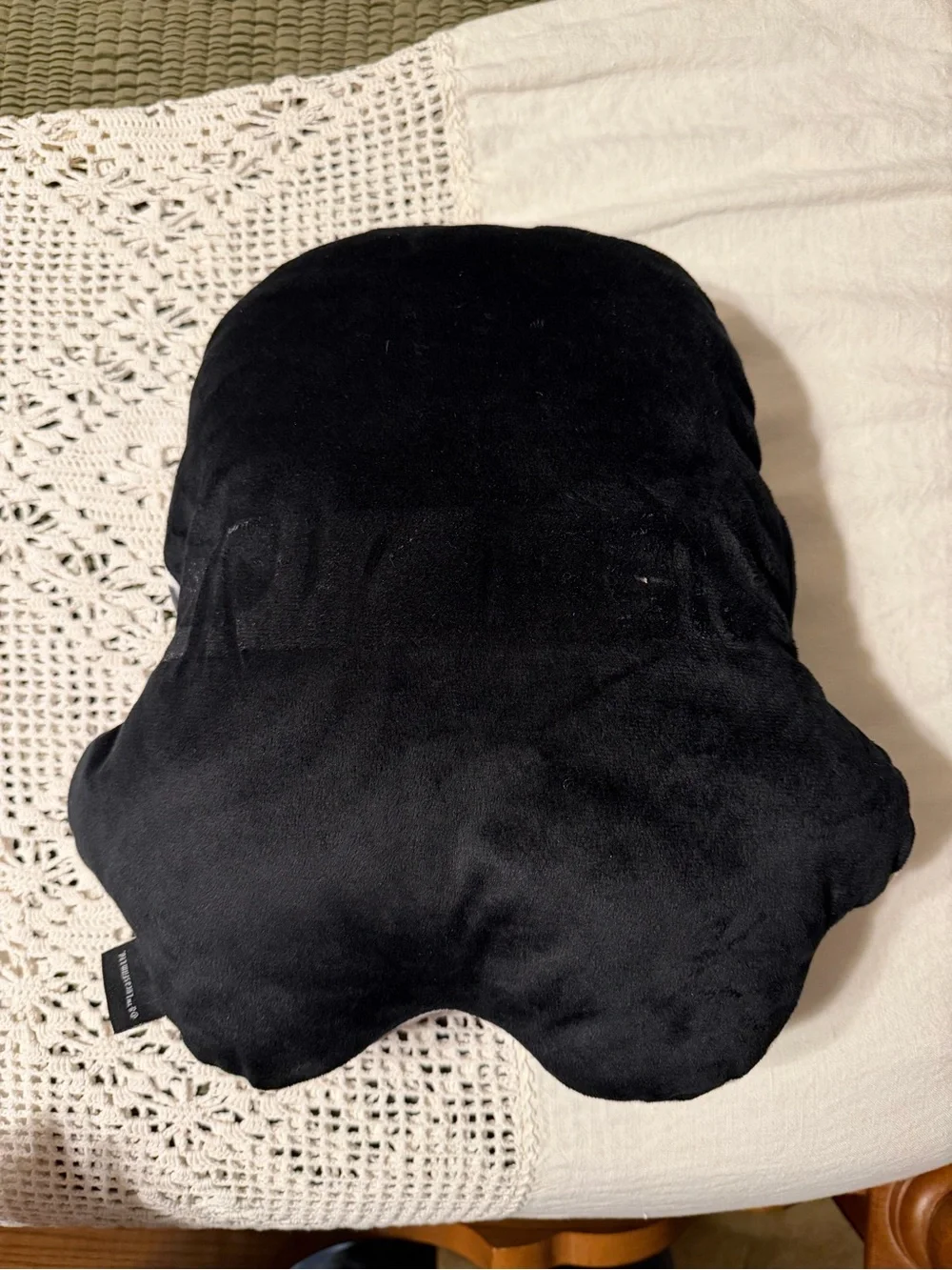Star Wars Plush Helmet Accent Pillow - White & Black